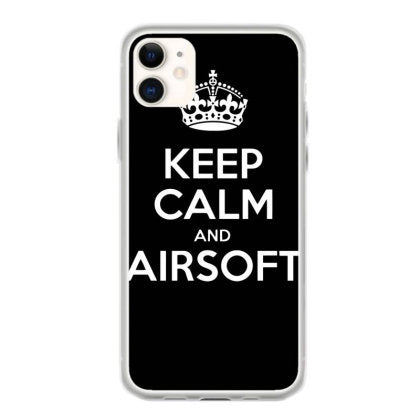funny keep calm and airsoft coque iphone 11