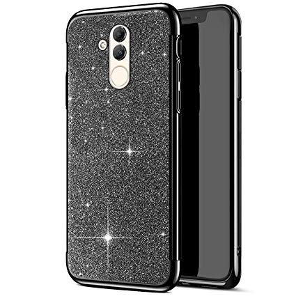 huawei mate 20 lite coque paillette noir