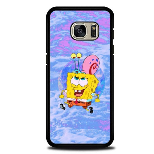 Spongebob And Garry L3260 coque Samsung Galaxy S7