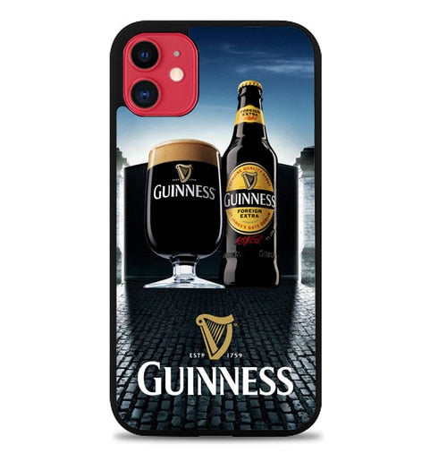 Coque iphone 5 6 7 8 plus x xs xr 11 pro max guinness W3080