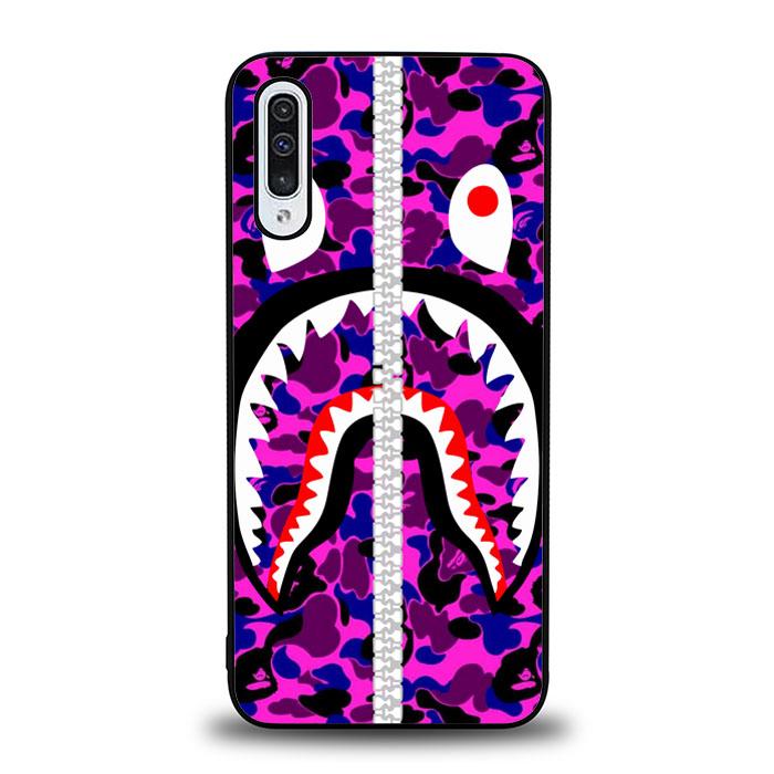 coque custodia cover fundas hoesjes j3 J5 J6 s20 s10 s9 s8 s7 s6 s5 plus edge B32651 PURPLE BAPE SHARK J0053 Samsung Galaxy A50 Case