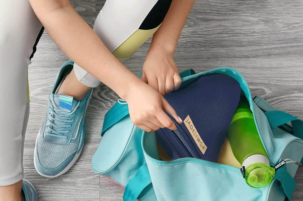 Jade Yoga Voyager Natural Rubber Yoga Mat - goes in backpack