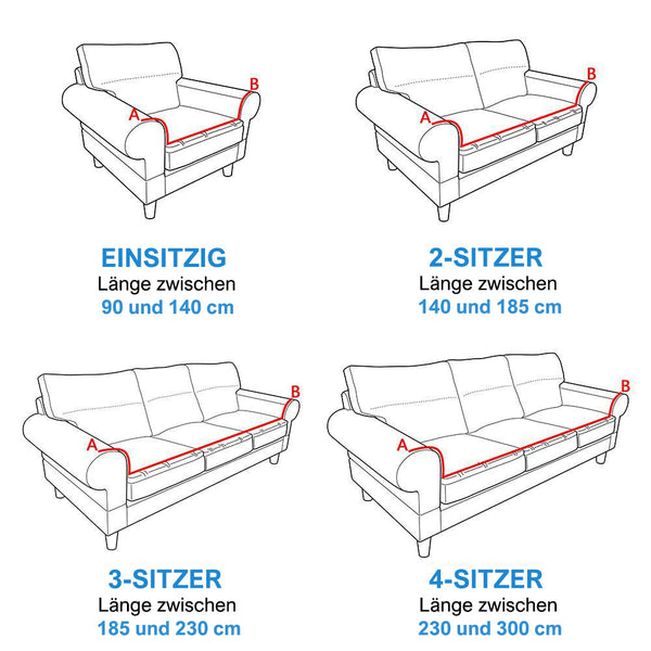 Ausziehbare Überzüge für Sessel und Sofas - Das Haus der Überzüge