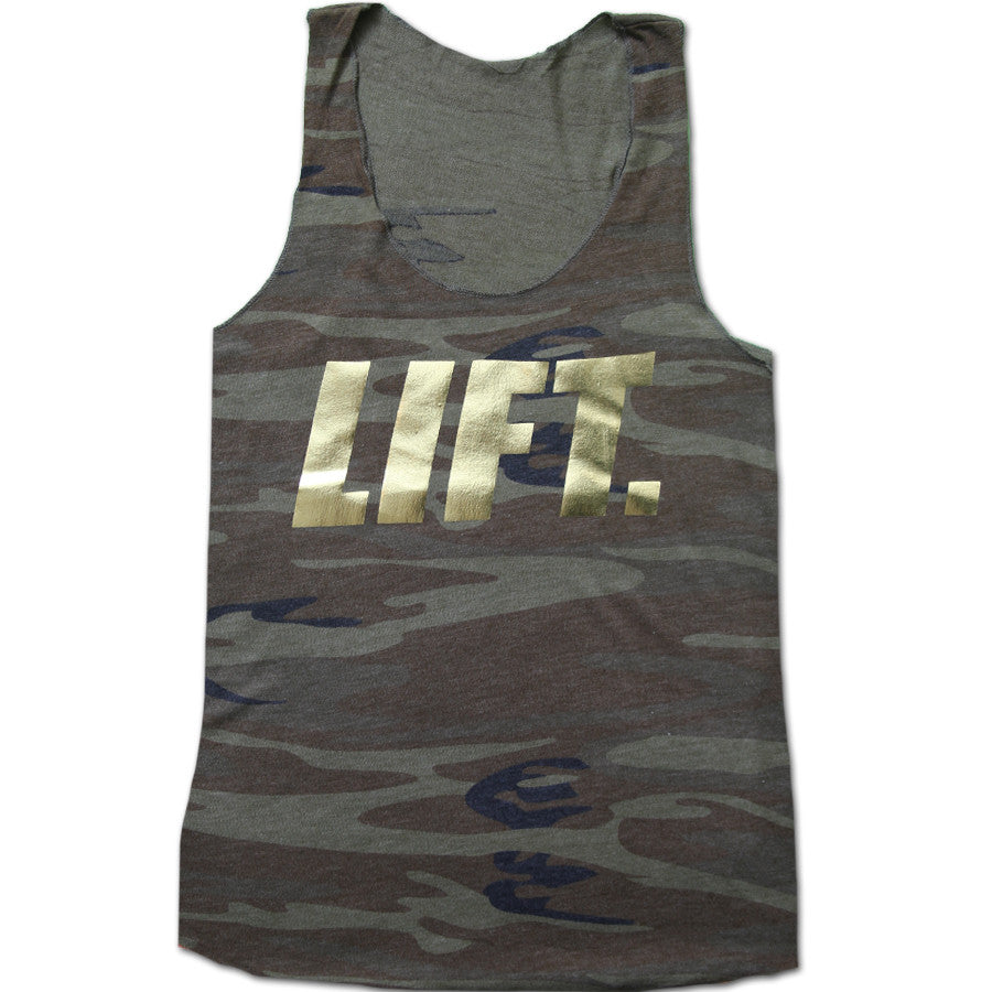 Women's Tank Top - LIFT CAMO - Fat Bar Apparel