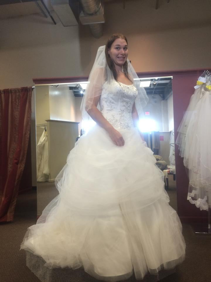 Alfred Angelo Disney Belle Size 12 Sample Wedding Dress Nearly