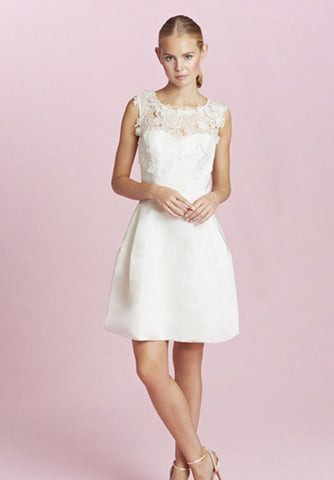 Oscar De La Renta 'Catherine Embroidered Silk Faille'