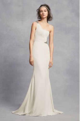 vera wang sheath wedding dress