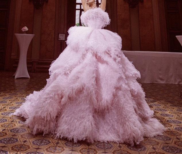 michael cinco red gown