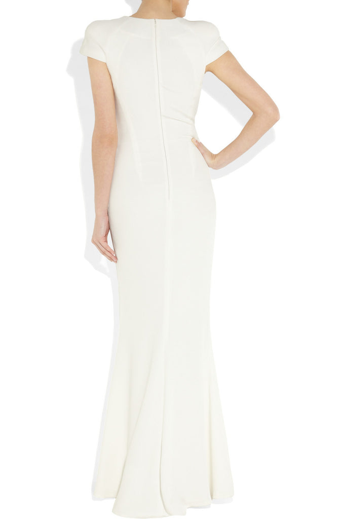 alexander mcqueen white gown