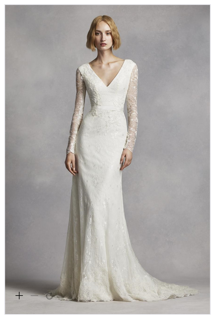 Vera Wang Bell Sleeve Wedding Dress ...