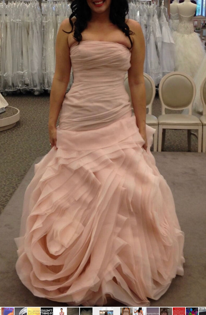 vera wang blush dress