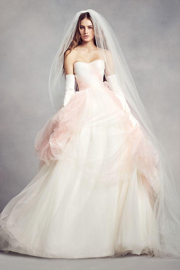 White by Vera Wang 'Ombre Tulle' size 18 used wedding ...