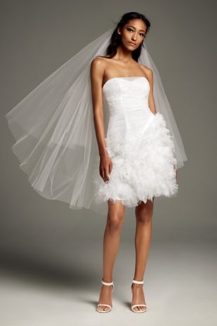 mini wedding dress