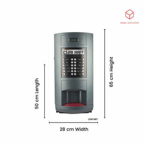 instant chai machine size specification by Chai Hai