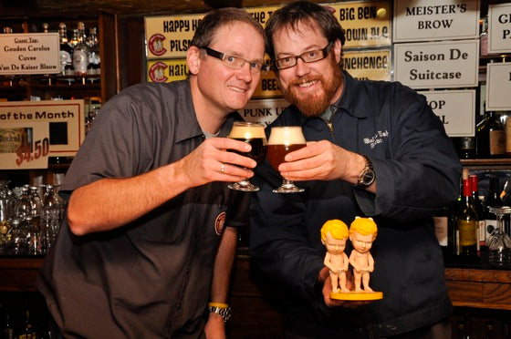 David and Erik Peterson, the second generations of Petersons operating the Bull & Bush Brewery.