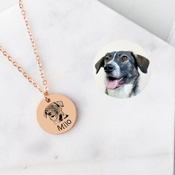 35 Best Photos Custom Pet Necklace Uk / Personalized Pet Memorial Photo Necklace Custom Pet Engraved Jewelry