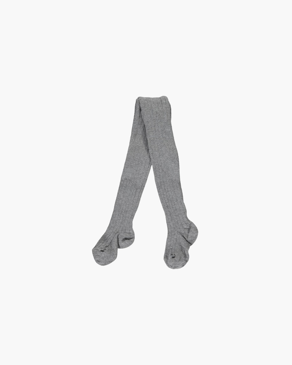 Ribbed Tights - Light Grey– AmaiaKids