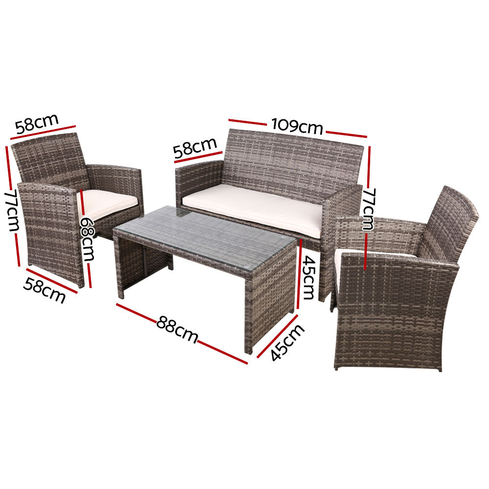 garden furniture rattan sofa set