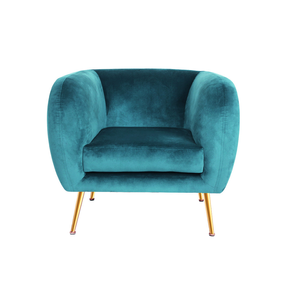 teal accent arm chair