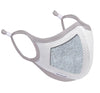 Kid&#39;s White Mesh Mask With Gray Trim and HALO Nanofilter™ Technology