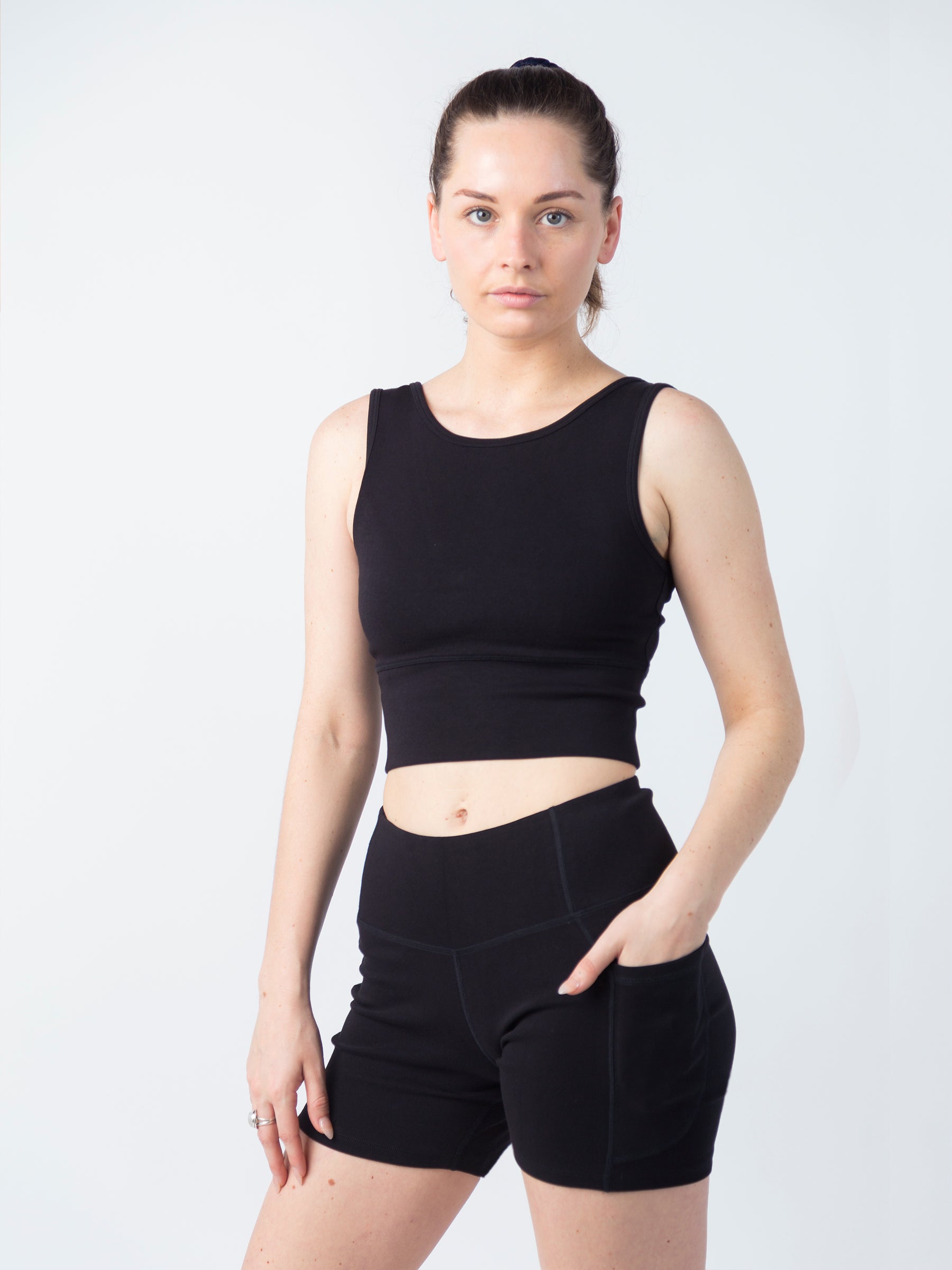 PlantTec Plant-Based Performance Tank - Ribbed / Black