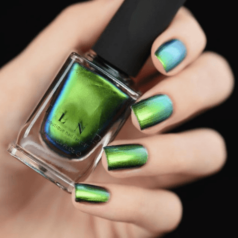 reminisce pearly green color changing nail polish by ilnp