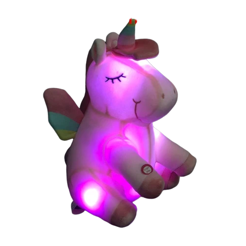 licorne peluche lumineuse