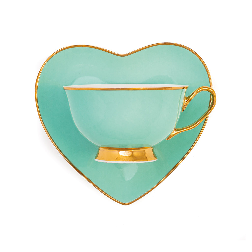 Darling! Heart Espresso Cups Lavender/Rose Set of 2 – Bombay Duck