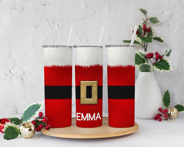 Custom Elf Suit Tumbler w/Straw, Winter Tumbler, Custom Holiday Tumbler,  Christmas Gift For Her, Personalized Christmas Tumbler, Xmas Gift