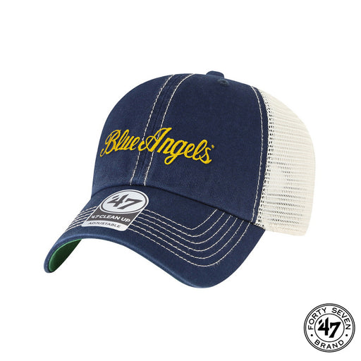 Blue Angels Crest '47 Brand Trawler Cap in Navy/Stone — USN for Life