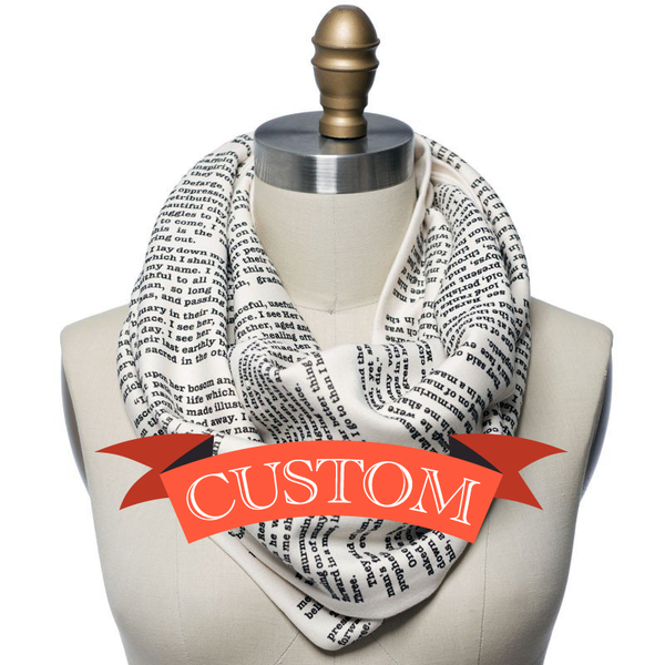 Custom Book Scarf | Design Your Own 