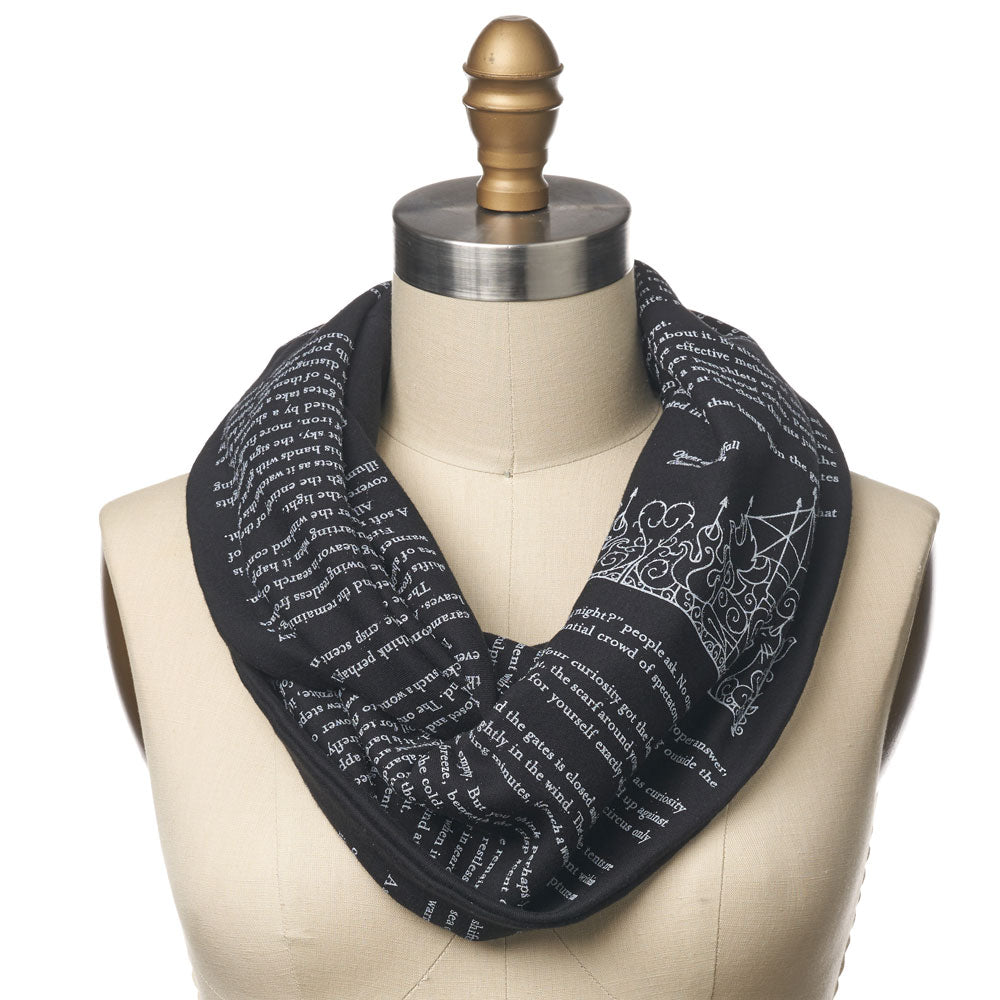 The Night Circus Book Page Scarf | Buy Infinity Scarf - Storiarts