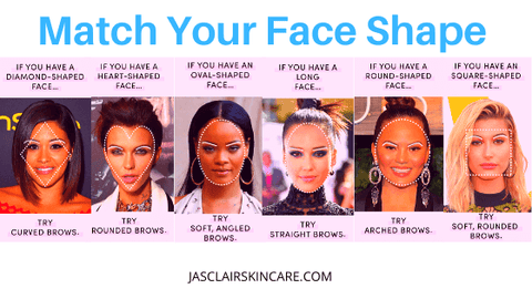 Select your eyebrow shape to match with your face shape
