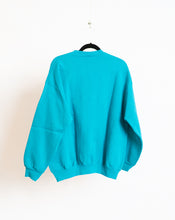 Load image into Gallery viewer, Vintage Teal Blue Discus Crewneck (XL)