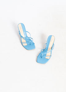 Zara blue Strappy Heels (6-6.5)(37)