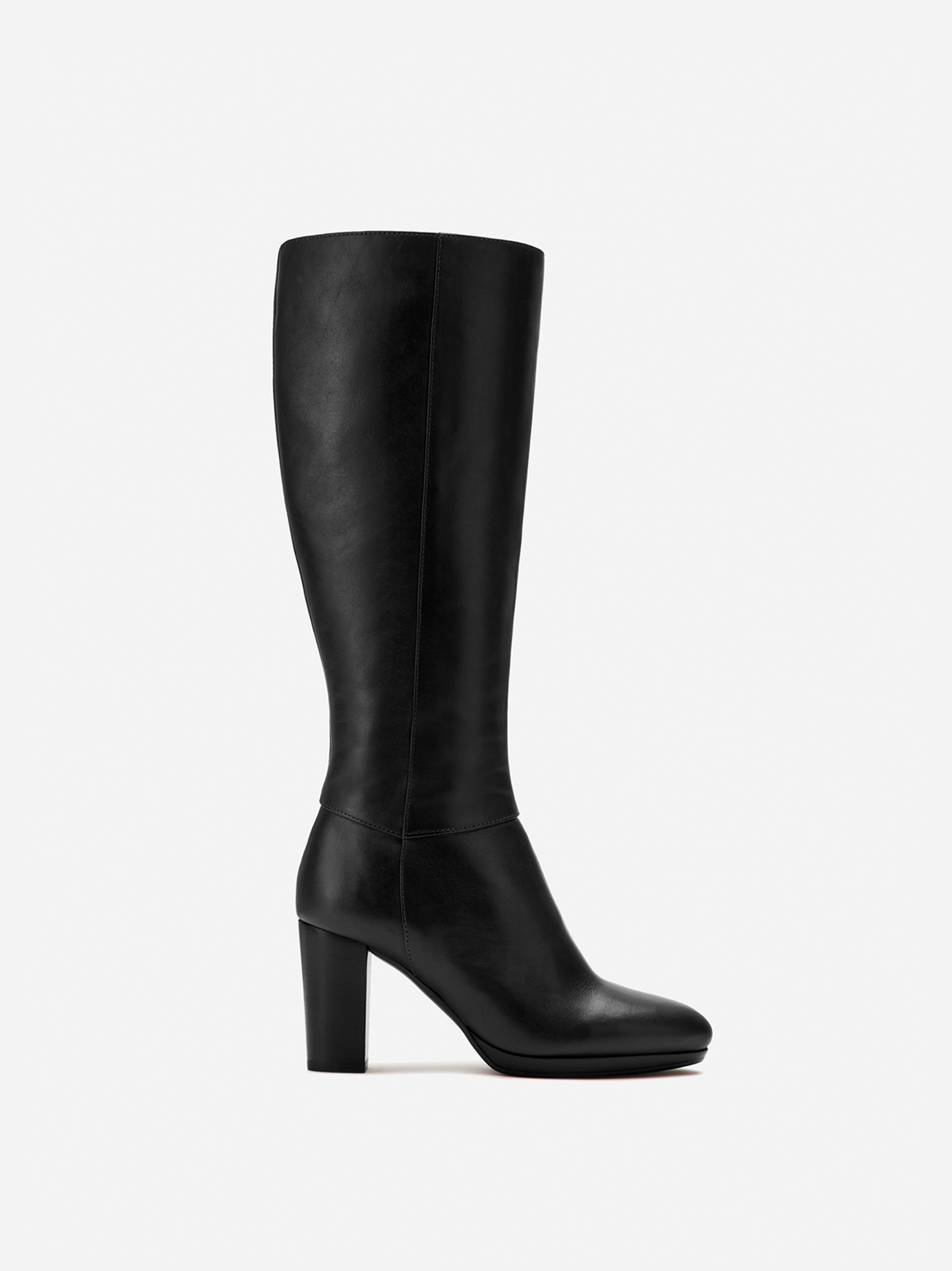 Belmore Black Leather Platform Boot | DuoBoots | Fit Beautifully