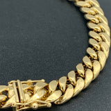 7.7MM 10K Yellow Gold Miami Cuban Link Bracelet - 8.25”