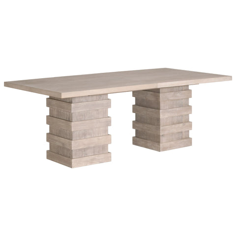 modern extension wood dining table