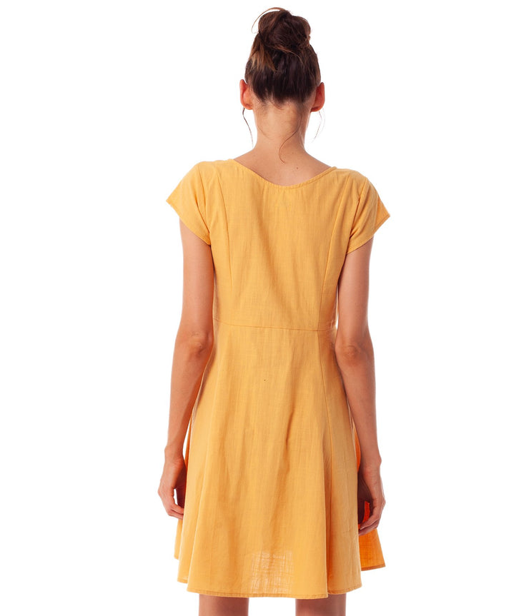 oasis mustard dress