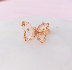 Butterfly Crystal Ring✨