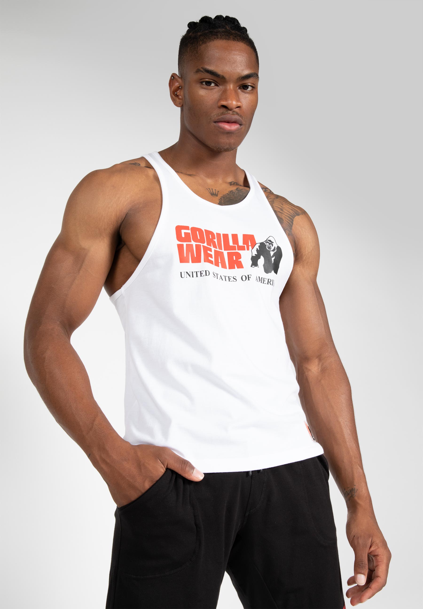 Gorilla Wear Dakota, Army Green - Men Bodybuilding Tank Top, SHOP GYM  CLOTHES, BODYBUILDING SHOES