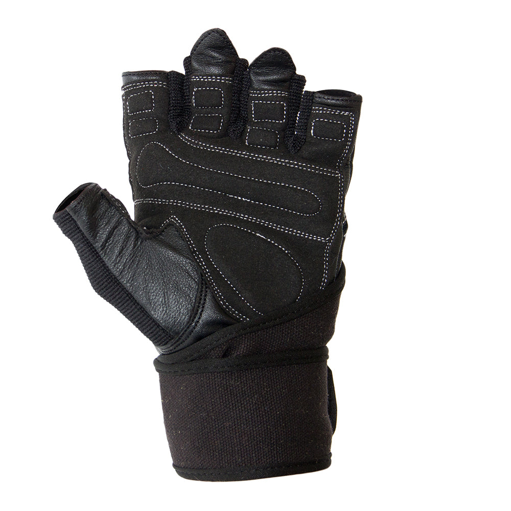Dallas Wrist Wrap Gloves - Black | GorillaWearUsa