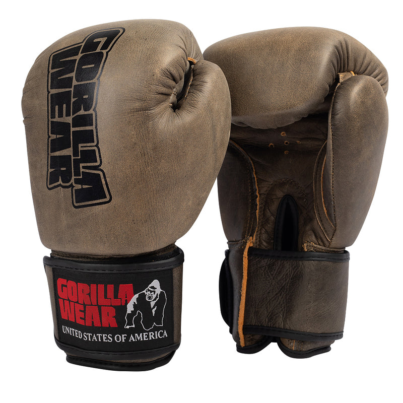 gewoontjes Keelholte Temerity Yeso Boxing Gloves - Vintage Brown | GorillaWearUsa