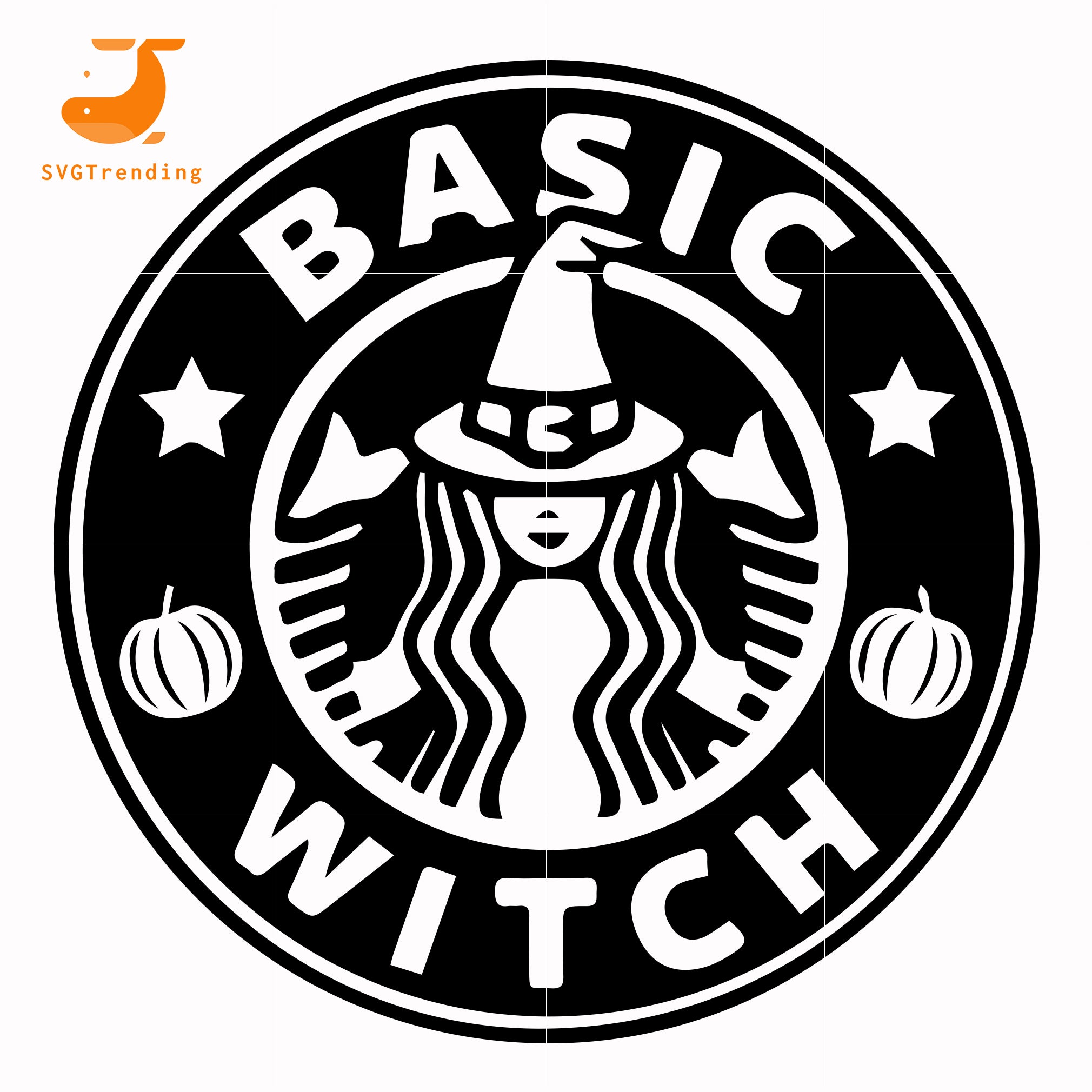 SVG Basic witch svg Cricut coffee svg cut files DIGITAL DOWNLOAD dxf silhou...