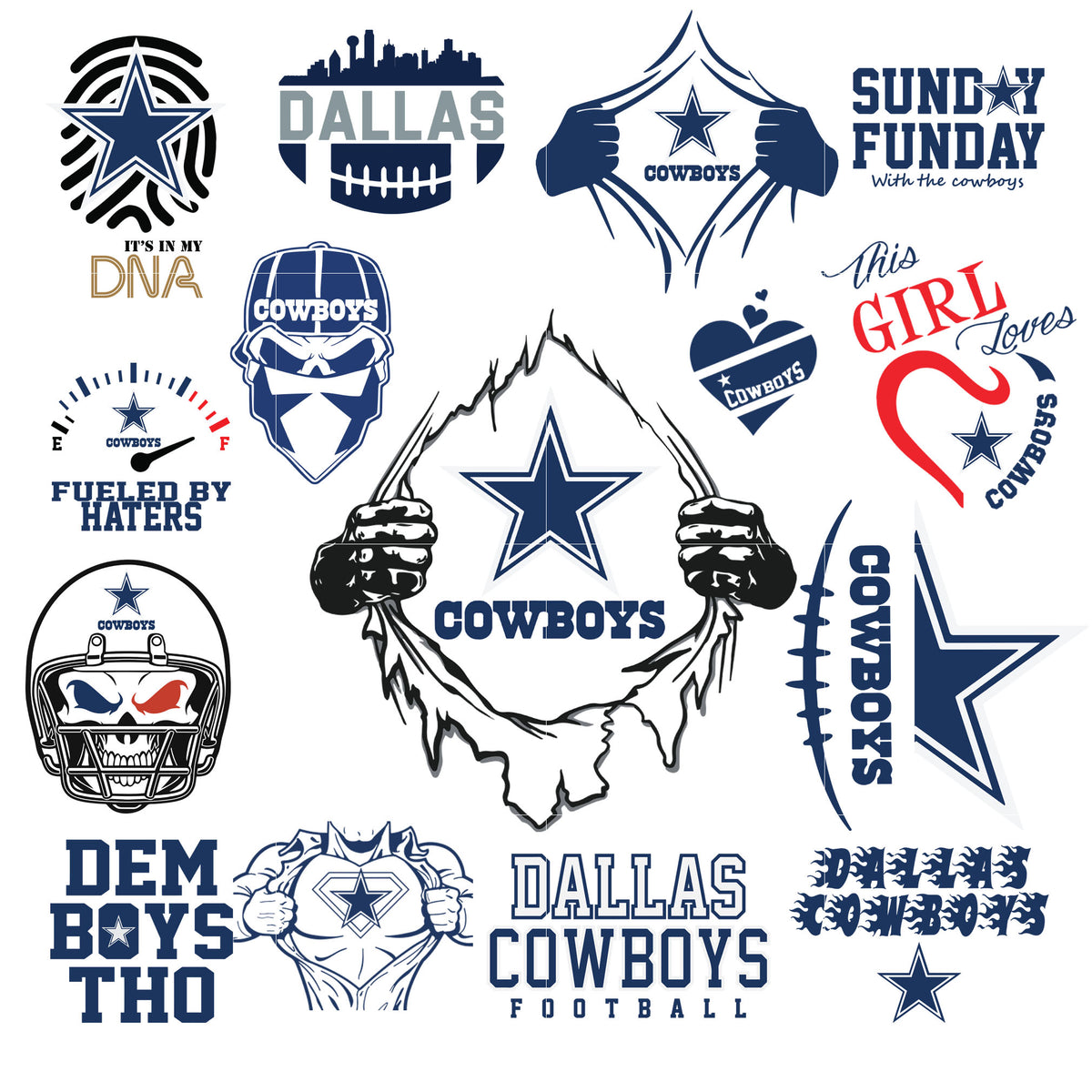 Download Dallas Cowboys - svg - png - pdf - eps - dxf vector files ...