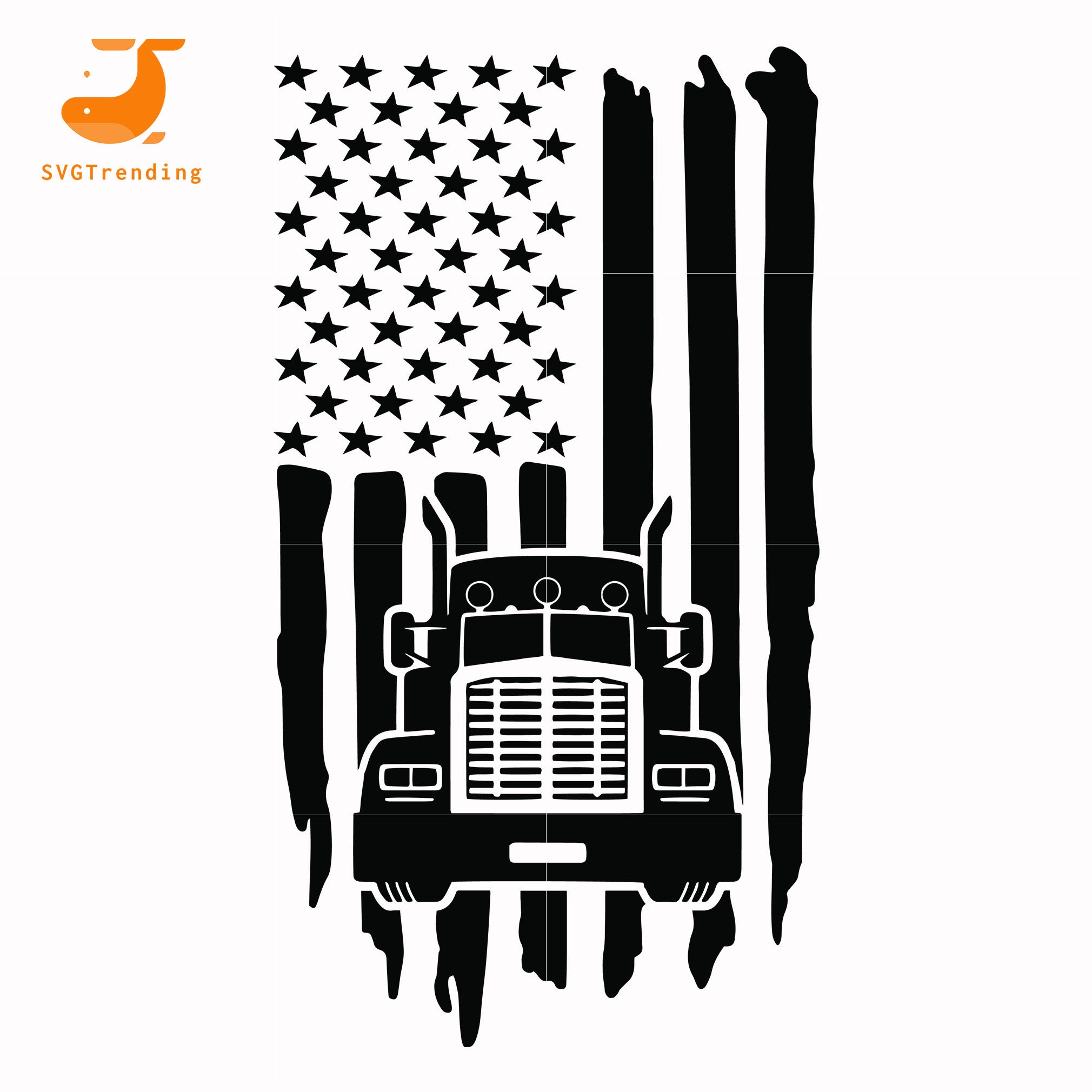 Download Truck american flag svg, dxf, eps, png digital file ...