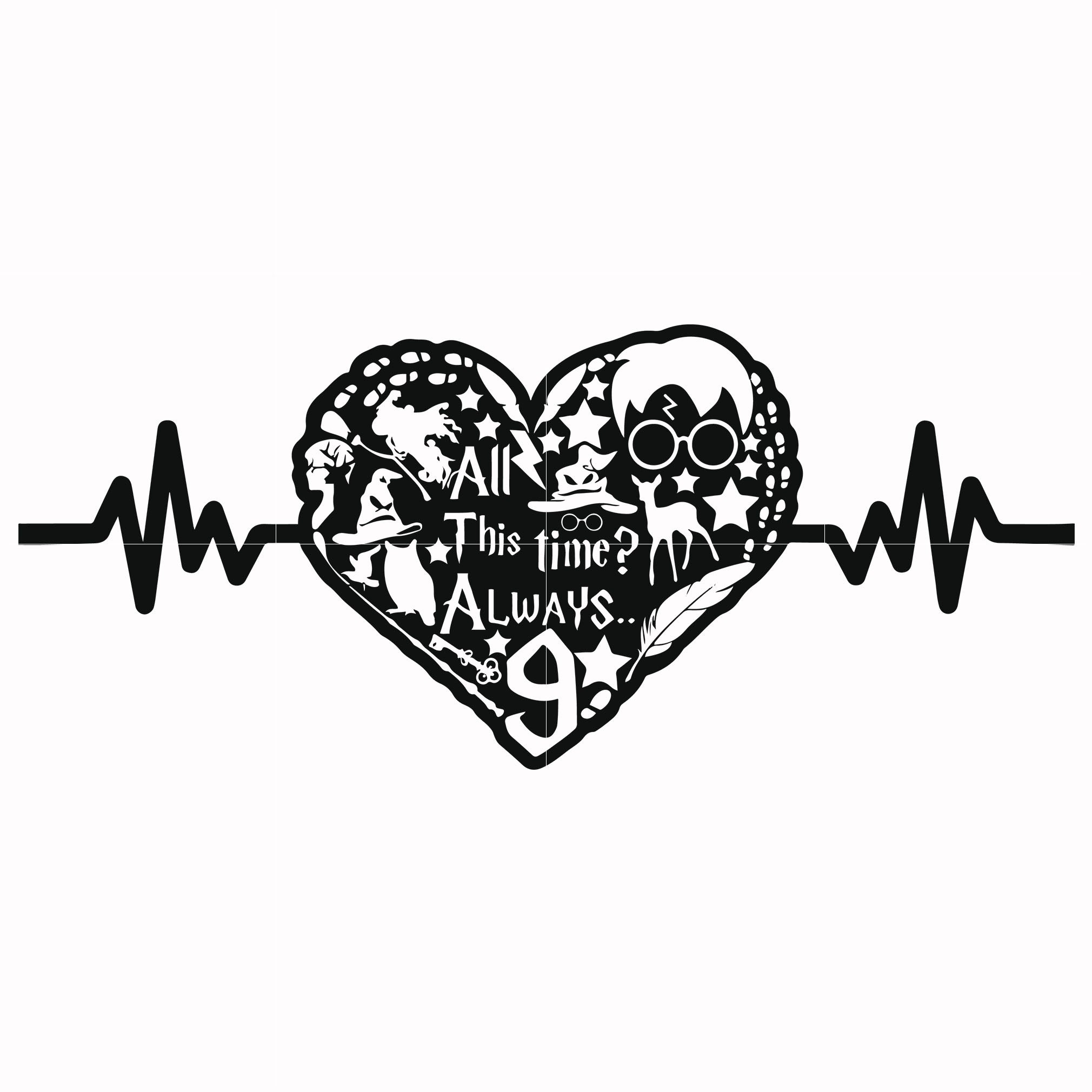 Download All This Time Always Heart Beat Svg Harry Potter Svg Potter Svg For Svgtrending SVG, PNG, EPS, DXF File