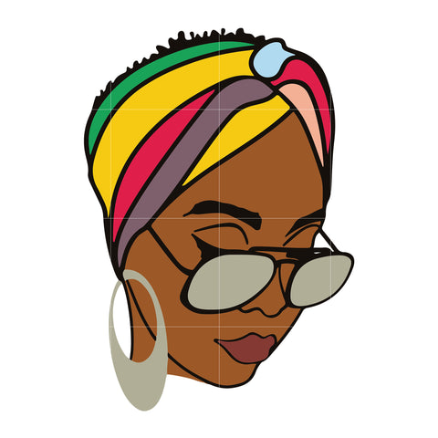 Free Free 261 Black Woman With Glasses Svg Free SVG PNG EPS DXF File