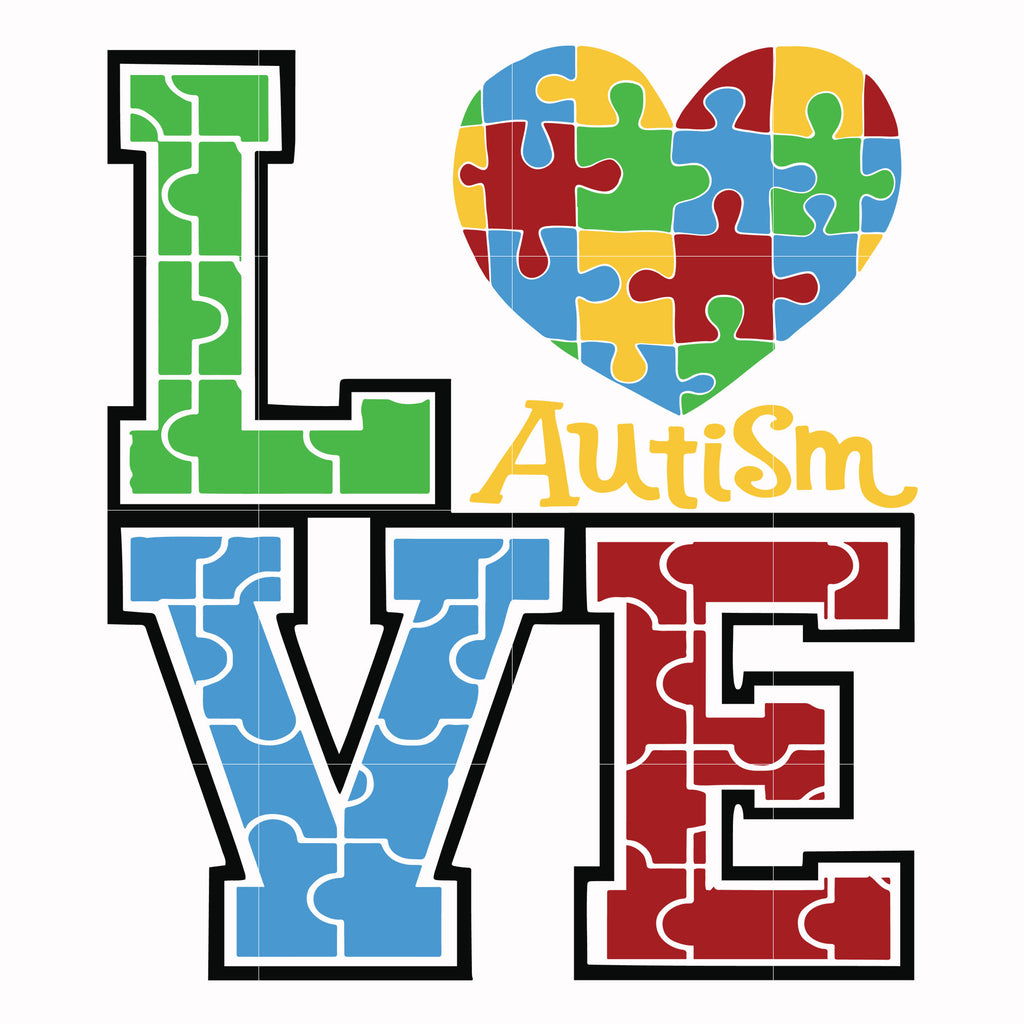 Free Free 176 Love Autism Svg SVG PNG EPS DXF File