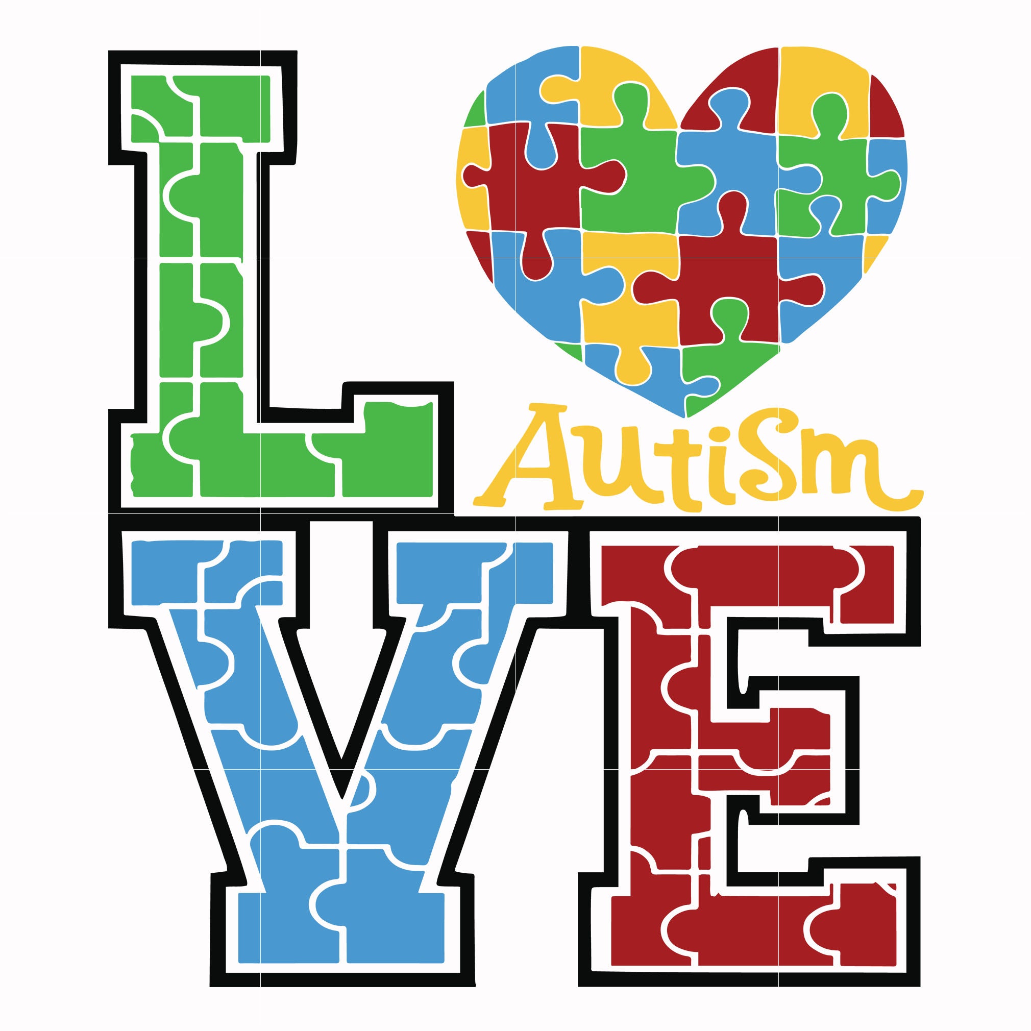 Download Love Autism Svg Autism Svg Autism Awareness Svg Dxf Eps Png Digit Svgtrending